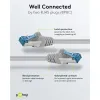 Patch cable 3m, CAT6A S/FTP 500MHz LSZH shielded, grey