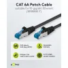 Patch kaabel CAT6A S/FTP 500MHz varjestatud 15m must