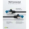 Patch cable CAT6A S/FTP 500MHz LSZH shielded 5m black