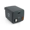 USB-C laadija 30W USB-C pesa sisse keriv juhe 75cm PD must