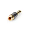 6.35mm mono plug-RCA socket gold plated premium 24K