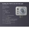 Lisavalgus akuga kaamerale cold shoe Vibe P108 Pro hall RGBW