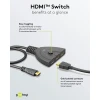 3-ne HDMI lüliti 1-väljund 4K@60Hz