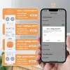 Nutilüliti DIN liistule 16A võimsuse monitor WiFi Tuya