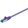 Патч-корд CAT6A S/FTP 500MHz экранированный 25см фиолетовый