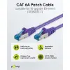 Патч-корд CAT6A S/FTP 500MHz экранированный 25см фиолетовый