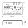 4-kanaliga WLED SPI Digital LED vastuvõtja Wifi+RF 10A 5-24V
