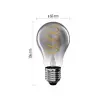 Deko светодиодная лампа спиральная нить E27 A60 230VAC 4.5W 180лм 1800К