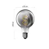 Deko LED lamp spiraalniit E27 G95 230VAC 4.5W 180lm 1800K