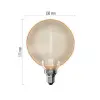 Deko LED lamp Q niit E27 G130OA 230VAC 4W 220lm 1800K