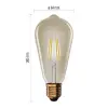 Deko LED lamp Püramiid niit E27 ST64 230VAC 4.5W 420lm 2200K