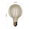 Deko LED lamp Püramiid niit E27 G95 230VAC 4.5W 420lm 2200K