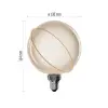 Deko LED lamp Saturn niit E27 G130SRA 230VAC 4W 220lm 1800K
