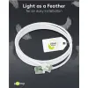 Patch kaabel RJ45-RJ45 25cm CAT8.1 Cu U/FTP AWG 32/7 LSZH 2GHz valge