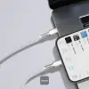 USB-C - Lightning IP cable 1m 18W Cafule Metal white