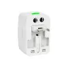 Reisiadapter valge multi kõik ühes
