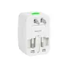 Reisiadapter valge multi kõik ühes