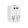 Reisiadapter valge multi kõik ühes