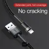 USB-A - Lightning IP 2.0 kaabel 2m 2.4A Cafule must/hall