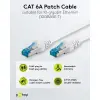 Patch kaabel RJ45-RJ45 CAT6A S/FTP 500MHz LSZH varjestatud 10m valge