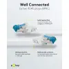 Patch kaabel RJ45-RJ45 CAT6A S/FTP 500MHz LSZH varjestatud 10m valge