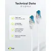 Patch kaabel RJ45-RJ45 CAT6A S/FTP 500MHz LSZH varjestatud 10m valge