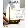 Patch kaabel RJ45-RJ45 CAT6A S/FTP 500MHz varjestatud 25cm must