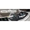 Auto USB laadija 45W+45W USB-C sisse keritav USB-C juhe must
