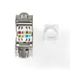 Keystone, CAT7, RJ45 гнездовой, S/FTP, Металл
