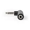 3.5mm stereo pistik-3.5mm stereo pesa adapter, nikkel