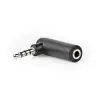 3.5mm stereo pistik-3.5mm stereo pesa adapter, nikkel