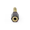 6,35mm stereo pistik - 3,5mm stereo pesa adapter kullatud Nedis