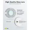 LED magnifying lamp with base 6W 450lm 3D 1.75x white