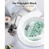 LED magnifying lamp with base 6W 450lm 3D 1.75x white