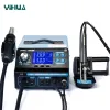 Soldering station with fume extraction, soldering iron + hot air — NOTE! Holders are missing!