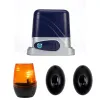 PNI KAP800D self-supporting gate automation kit, motor, photocells, remote control, lamp, 230V, 1100 N and 800KG sliding gate