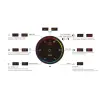 Juhtpult RGB+CCT RF 2.4GHz ümmargune Must MiBoxer 2xAAA