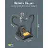 Goobay 76561 helping hand with 2 flexible arms and soldering iron holder