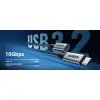 USB-C - USB-C 10Gbps extension cable 1m 100W US372 USB3.2
