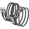Кабель USB-C - 2x USB-C (Y) 1.5м 30см 60Вт(15Вт) 3А черный/серый