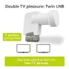 LNB универсальный TWIN s/n 0.1dB Goobay