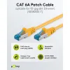 Patch cable 0.5m, CAT6A S/FTP 500MHz LSZH shielded, yellow