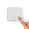Zigbee switch 4-gang 12-combinations white battery