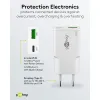 USB laadija GaN USB A C pesa 25W valge PD PPS