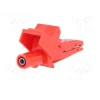 Крокодил-клемма/зажим изолированный 5004 Красный