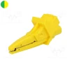 Alligator terminal/clamp isolated 5004 Yellow/green