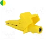 Alligator terminal/clamp isolated 5004 Yellow/green