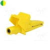 Alligator terminal/clamp isolated 5004 Yellow/green