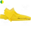 Alligator terminal/clamp isolated 5004 Yellow/green