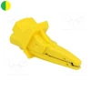 Alligator terminal/clamp isolated 5004 Yellow/green